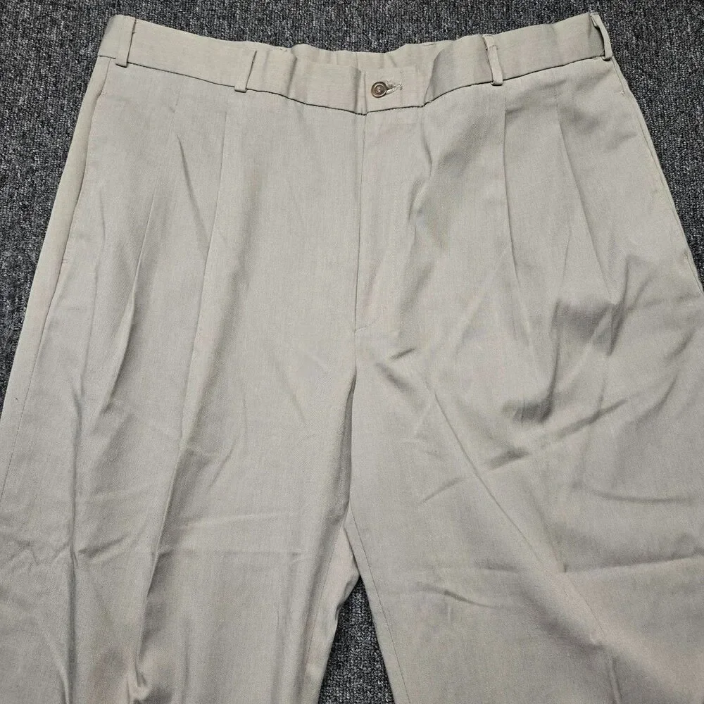 Vintage Levi’s Sevens Exact Trousers Men’s 38x27 Gray Pleated Pants USA 1990s